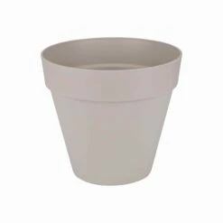Elho Blumenkübel Loft Urban Rund 50 Cm Mit Rollen Warmes Grau