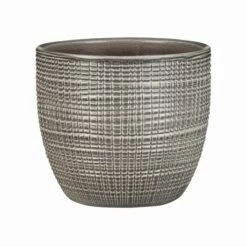 Keramik-Blumentopf Corteza D26 Cm Seidengrau
