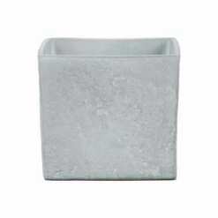 Keramik-Blumentopf Stone D18 Cm Steingrau