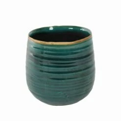 Keramik-Blumentopf Iris D14cm Türkis