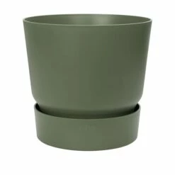 Elho Blumentopf Greenville Rund 30 Cm Laubgrün