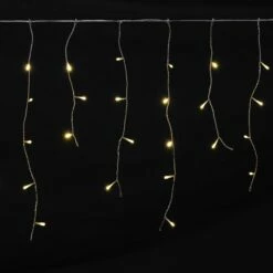 Lichtervorhang Eisregen 360 LED Warmweiß Mit 8 Funktionen